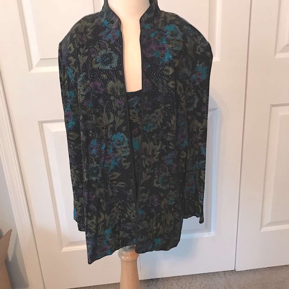 Sequined blouse and matching tank